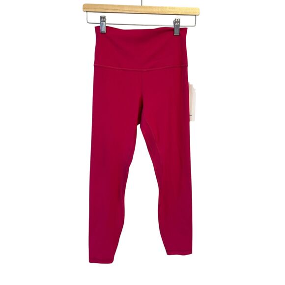 NWT Lululemon Size 6  Align HR Pant 28” PSNT Passionate Pink  Authentic - Picture 1 of 6
